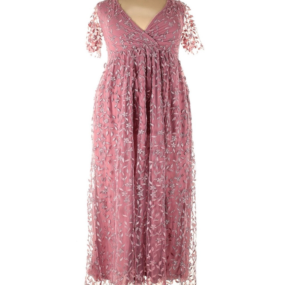 Baltic Born Pink Floral Lace Dress